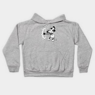 Steamboat Willie - distressed Kids Hoodie